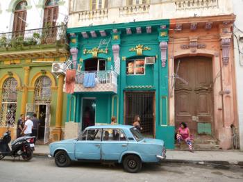 A colorful street scene in Havana. Photo by Mark Hagan